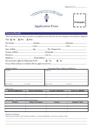 Application Form - Le Cordon Bleu