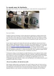 Le monde amer de Starbucks (L.Rechi 15/3/11)