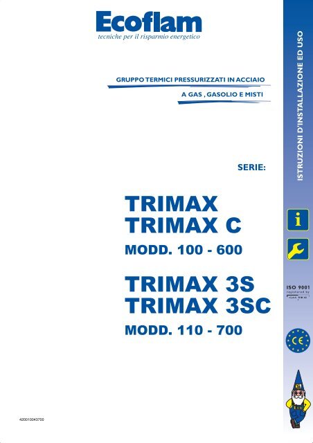 Manuale installatore Modelli 110 - 700 - Elco Ecoflam