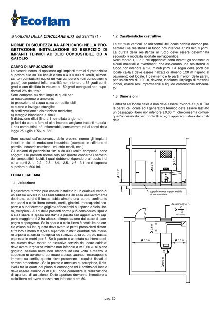 Manuale installatore Modelli 110 - 700 - Elco Ecoflam