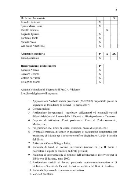 verbale n. 5 del 20 marzo 2007. pdf - Dipartimento di Giurisprudenza