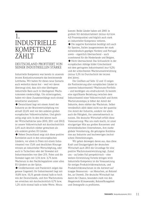 THOUGHTS Konjunkturszenario 2013 Wir hatten ... - Roland Berger