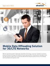 Mobile Data Offloading Solution for 3G/LTE Networks - Alvarion