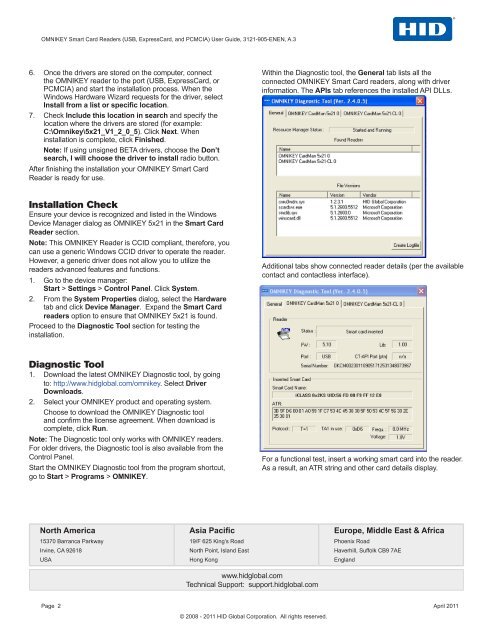 OMNIKEY 3121 User Guide - HID Global