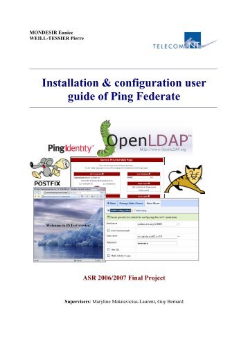 Installation & configuration user guide of Ping Federate