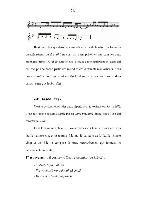 Le répertoire musical de la confrérie religieuse al ... - E-Corpus