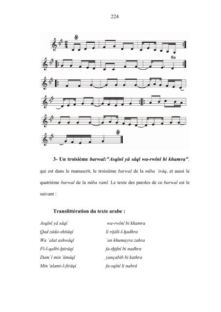 Le répertoire musical de la confrérie religieuse al ... - E-Corpus