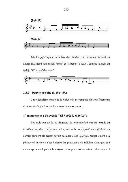 Le répertoire musical de la confrérie religieuse al ... - E-Corpus