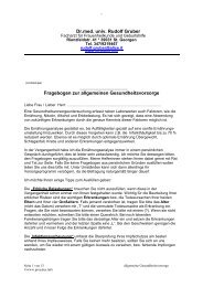 Fragebogen zur allgemeinen Gesundheitsvorsorge - prosalus.info