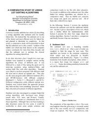 a comparative study of linked list sorting algorithms - CiteSeerX