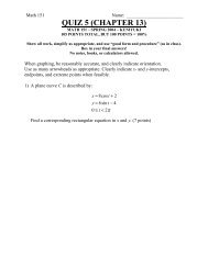 QUIZ 5 (CHAPTER 13) - Math Notes and Math Tests