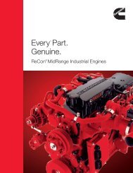 EveryTM Part. Genuine. - Cummins Engines