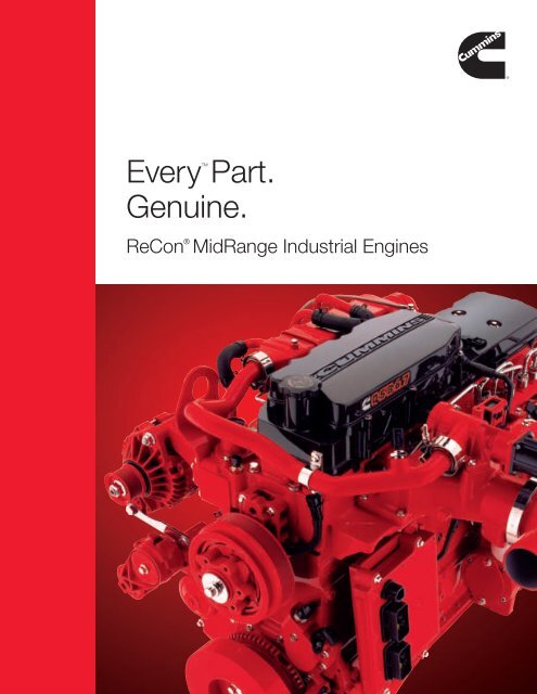 EveryTM Part. Genuine. - Cummins Engines