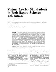 Virtual Reality Simulations in Web-Based Science Education