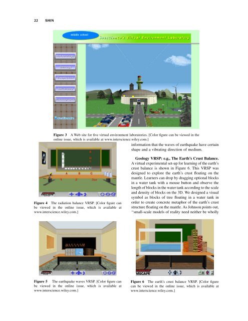 Virtual Reality Simulations in Web-Based Science Education