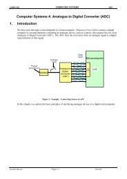 Computer Systems 4: Analogue to Digital Converter (ADC) 1 ...