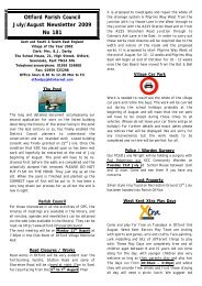 Otford Parish Council July/August Newsletter 2009 No 181 - Otford.info