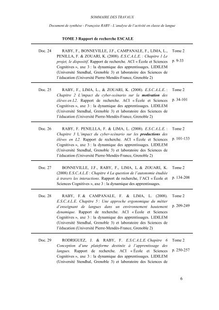 L'analyse de l'activitÃ© dans l'enseignement et l'apprentissage d'une ...