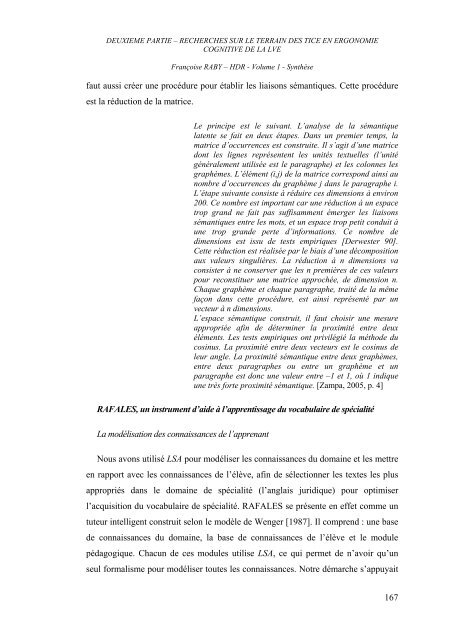 L'analyse de l'activitÃ© dans l'enseignement et l'apprentissage d'une ...