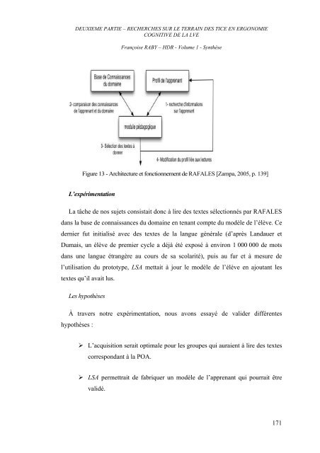 L'analyse de l'activitÃ© dans l'enseignement et l'apprentissage d'une ...