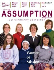 Assumption Magazine Winter 2009 - Assumption High School