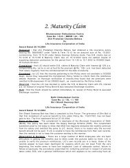 2. Maturity Claim - Gbic.co.in