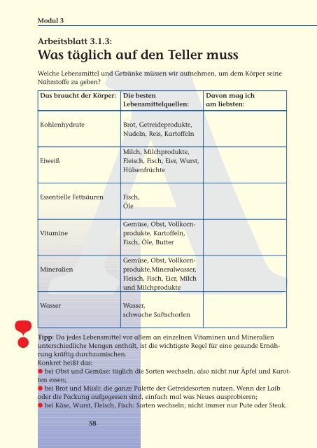 Fit und gesund durch Bewegung und richtige Ernährung