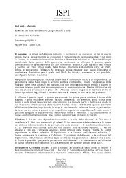 La Lunga Alleanza. La Nato tra consolidamento, supremazia e ... - Ispi