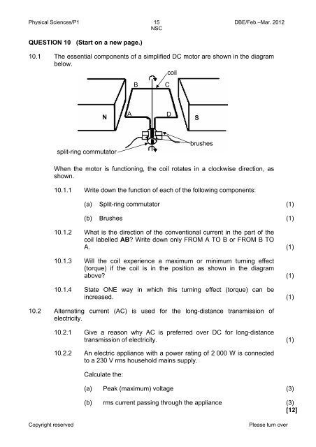 graad 12 national senior certificate grade 12 - Department of Basic ...