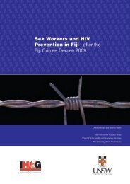 Sex Workers and HIV Prevention in Fiji - after the Fiji Crimes Decree ...