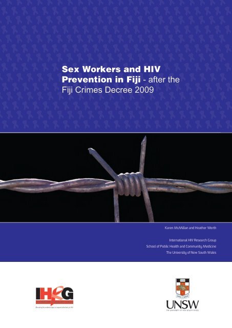 Sex Workers and HIV Prevention in Fiji - after the Fiji Crimes Decree ...