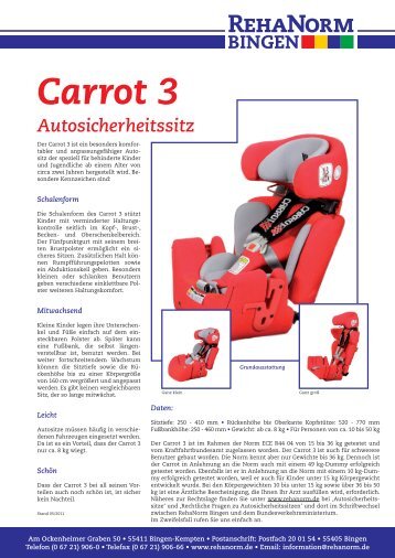 Carrot 3 Autosicherheitssitz - RehaNorm Bingen GmbH