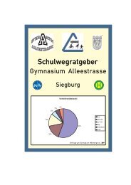 Schulwegratgeber (pdf) - Gymnasium Siegburg AlleestraÃe