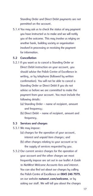 [PDF] NatWest Welcome Account