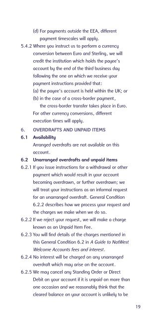 [PDF] NatWest Welcome Account