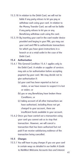 [PDF] NatWest Welcome Account