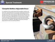 Clamptite Boltless Adjustable Brace - Progress Rail Services