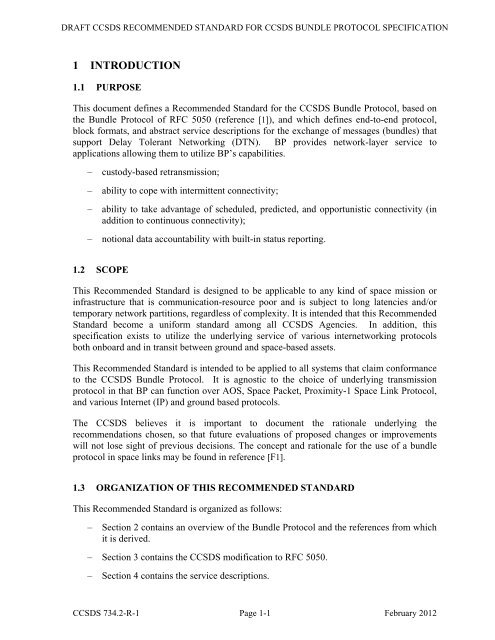 CCSDS 734.2-R-1, CCSDS Bundle Protocol Specification (Red ...