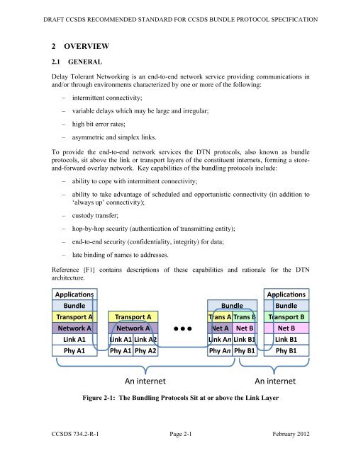 CCSDS 734.2-R-1, CCSDS Bundle Protocol Specification (Red ...