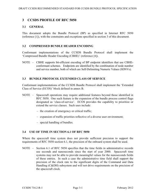 CCSDS 734.2-R-1, CCSDS Bundle Protocol Specification (Red ...