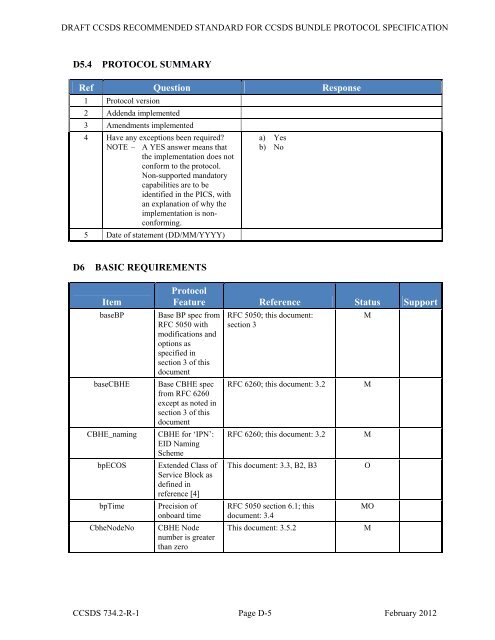 CCSDS 734.2-R-1, CCSDS Bundle Protocol Specification (Red ...