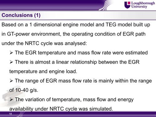 Performance analysis of TEGs applied in the EGR path of a heavy ...
