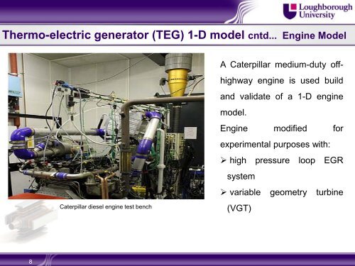 Performance analysis of TEGs applied in the EGR path of a heavy ...