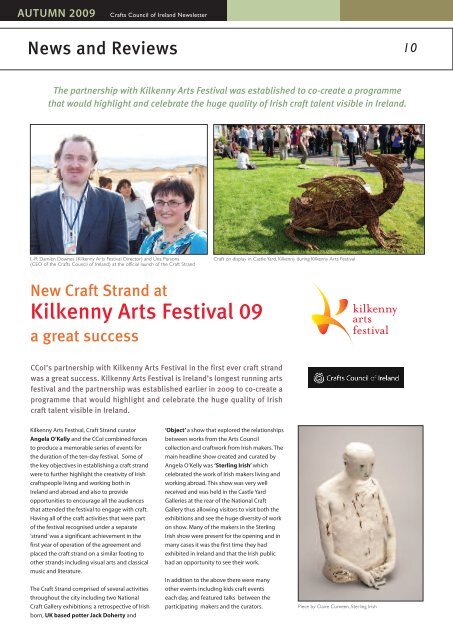 Autumn 2009 - Crafts Council of Ireland