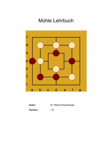 Mühle Lehrbuch - Mühlespiel