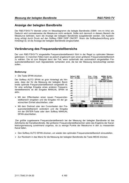 TV Analysator R&SÂ® FSH3-TV - Rohde & Schwarz