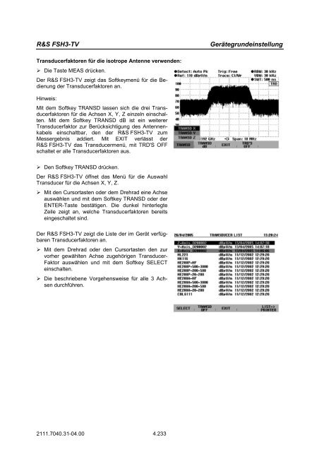 TV Analysator R&SÂ® FSH3-TV - Rohde & Schwarz