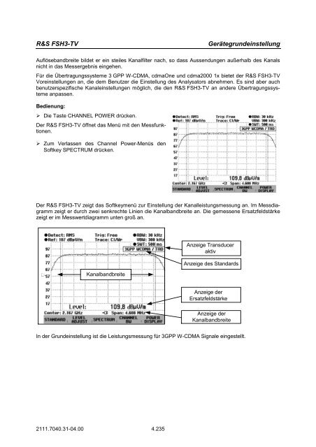 TV Analysator R&SÂ® FSH3-TV - Rohde & Schwarz