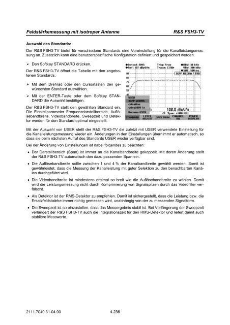 TV Analysator R&SÂ® FSH3-TV - Rohde & Schwarz