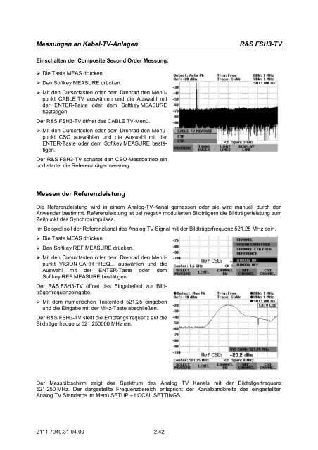 TV Analysator R&SÂ® FSH3-TV - Rohde & Schwarz